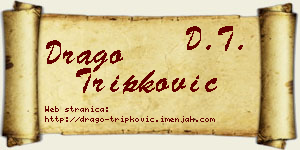 Drago Tripković vizit kartica